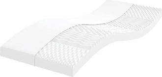 vidaXL Colch&oacute;n De Espuma De 7 Zonas Dureza 20 Ild Blanco 90x200 Cm Vidaxl