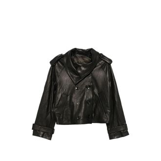 Giorgio Brato Double-breasted Leather Jacket
