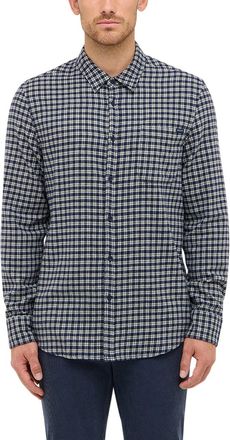 Mustang Langarmhemd MUSTANG Herren Style Eastbridge, Herren, Gr. 3XL, US-Gr&ouml;ssen, bunt 12785, Web, 100% Baumwolle, kariert, regular fit, Hemden Langarmhemd