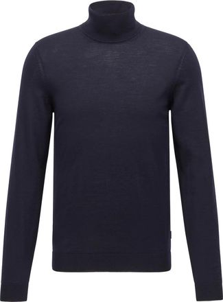 HUGO BOSS Truien & Vesten, Heren, Blauw, M, Hugo Boss-Rolkraag