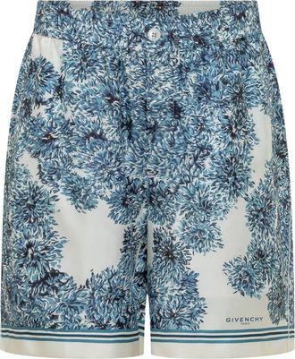 Givenchy Korte Broeken, Heren, Blauw, L, Couture Seam Bermuda Shorts