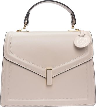 Luisa Vannini Beige Rundleer Tas