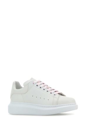 Alexander McQueen Leather Sneakers - White