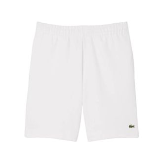 Lacoste Regular Fit Fleece Shorts - Heren - Korte sportbroeken - Wit - XL - Katoen - Fitness