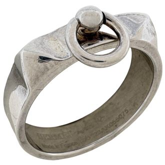 Herm&egrave;s Collier De Chien Silver Silver 925 Band Ring (Pre-Owned)