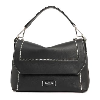 Lancel Ninon Soft Leren Schoudertas - Dames - Handtassen - Zwart - ONE Size - Leer - Tassen