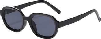 Generic Small Frame Sunglasses UV400 Men And Women Outdoor Sports Beach Vacation Photo Shooting(Black)