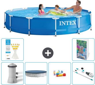Intex Piscina Con Estructura Redonda - 366x76 Cm - 7-piezas S269