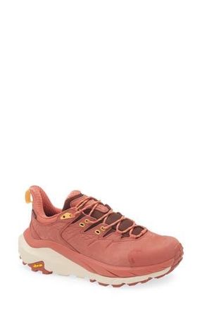 Hoka One One Gender Inclusive Kaha 2 GTX Gore-Tex Waterproof Trail Running Shoe in Hot Sauce /Shifting Sand at Nordstrom Rack, Size 7.5
