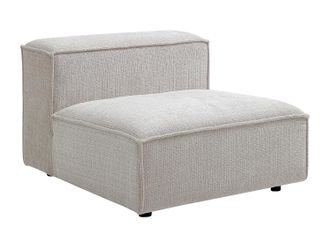 Vente-Unique Poltrona In Tessuto Ciniglia Beige - Ruzolo