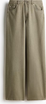 H&M Gerade Twillhose - Green