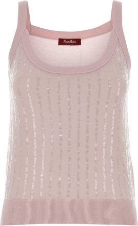 MM Studio Pink Silk Lend Cosetta Tank Top