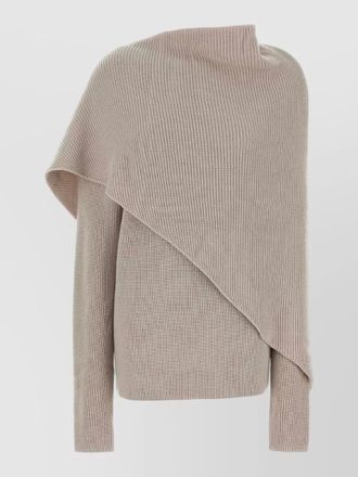 Entire studios wool sweater asymmetric draped long sleeves