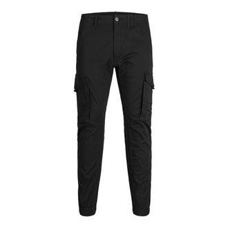 Jack & Jones Zwarte Herenbroek - Heren - Slim Fit Broeken - Zwart - W30 L32 - Leer - Broeken