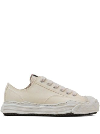 Miharayasuhiro lace-up platform sneakers - men - Cotton/Cotton/Rubber - 41 - Neutrals