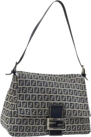 Fendi Pre-owned Shoulder Bags, female, Multicolor, Size: ONE SIZE Pre-owned Canvas Shoulder Bag