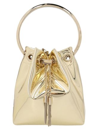 Jimmy Choo London Gold Bon Bon bucket bag