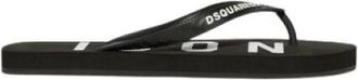 Dsquared2 Icon Flip Flops - Dames - Slippers - Zwart - 37 EU - Schoenen