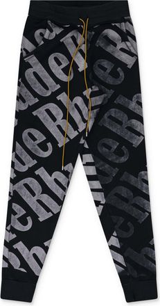 Rhude Black All Over Sweatpants
