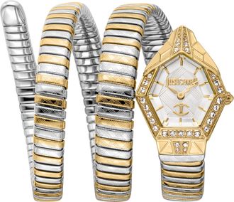Just Cavalli Womens Snake 316L Stainless Steel Watch - Silver & Gold - One Size