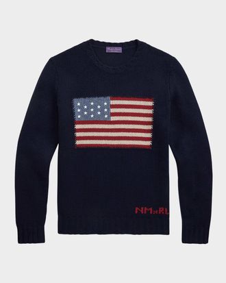 Ralph Lauren Purple Label NM x RL Flag Cashmere Sweater