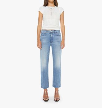 Mother Kick It Ankle Jeans In Birds Gone Wild