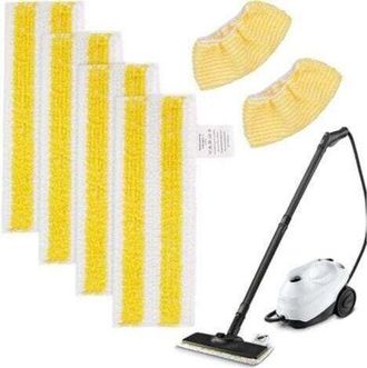 OEM Juego De 6 Pa&ntilde;os De Microfibra Compatibles Con Las Limpiadoras A Vapor K&auml;rcher Sc2, Sc3, Sc4 Y Sc5. Kit De Accesorios Lavables Para Limpiadora A Vapor