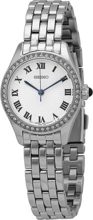 Seiko Classic Quartz White Dial Ladies Watch SUR333