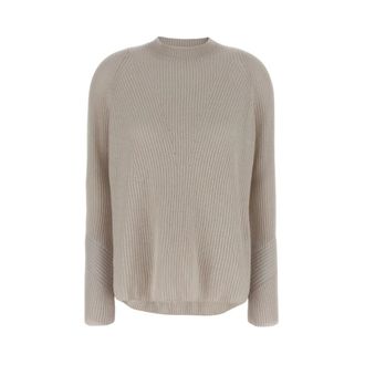Max Mara Molveno Ronde hals Knit - Dames - Ronde hals truien - Wit - M - Truien & Vesten