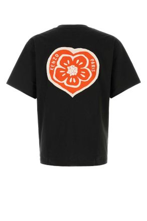 Kenzo Mens Black Cotton Oversize T-Shirt Exterior