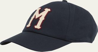 Moncler Mens Logo Cotton Baseball Cap