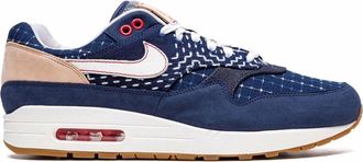 Nike x DENHAM Air Max 1 sneakers - unisex - Leather/Leather/Rubber/Fabric - 11.5 - Blue