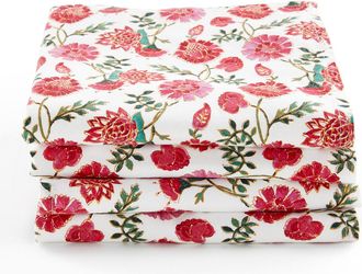 La Redoute Interieurs Set van 4 servetten in gewassen katoen, Bhojan