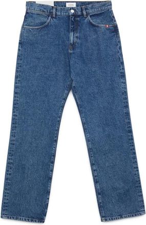 Amish Stijlvolle Broeken voor Mannen en Vrouwen - Heren - Regular Fit Jeans - Blauw - W34 - Katoen - Jeans