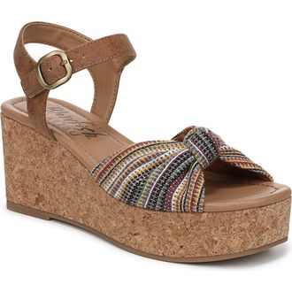 Blowfish Adore Platform Wedge Sandal in Brown Multi Fabric at Nordstrom Rack, Size 6.5