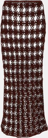 Auralee Khaki Lama Shetland Wool Tweed Maxi Skirt from Auralee Khaki Lama Shetland Wool Tweed Maxi Skirt from