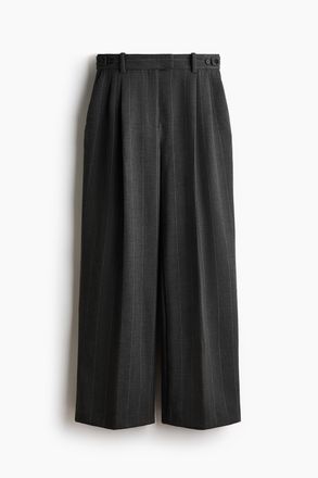 H&M Elegante Hose - Dunkelgrau/Nadelstreifen