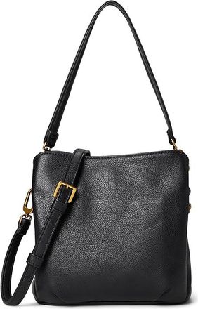 Hobo Starr Convertible Shoulder Shoulder Womens Handbags Black, Cotton/Leather