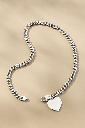Melinda Maria Julian XL Heart Cuban Chain Necklace