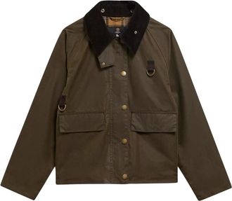 Barbour Jassen, Dames, Groen, S, Katoen, Spey Waxed Jacket