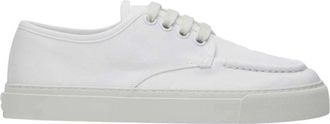 Prada Witte Sneakers Laag Model September Drop - Heren - Sneakers - Wit - 39 EU - Schoenen