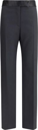 Tom Ford Black Tailored Flat Front Pants
