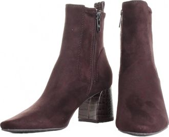Donald J Pliner Womens Niri Dress Booties In Dark Brown