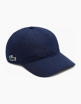 Lacoste Mens Lacoste Sport Lightweight Taffeta Baseball Cap Navy Blue - Size: ONE size