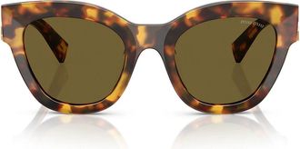 Miu Miu Sunglasses Mu01 Ys 14 L09 Z Honey Brown/Dark Brown Women