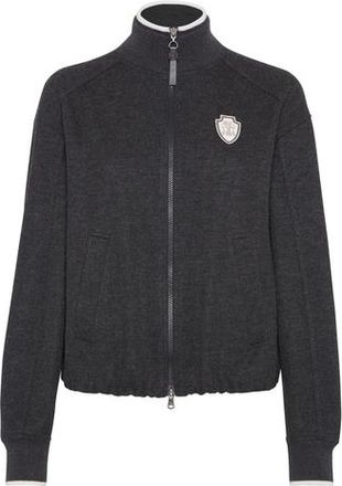 Brunello Cucinelli Double jersey sweatshirt in Dark Grey at Nordstrom, Size Xx-Small Eu