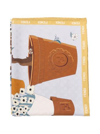 Fendi Foulard aus bedruckter Seide von Fendi