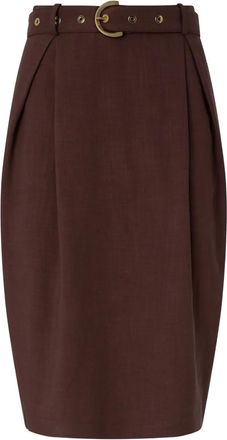 Pinko Gonna con cintura - Marrone