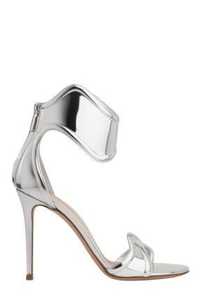 Gianvito Rossi Lucrezia Sandals in Silver at Nordstrom, Size 36