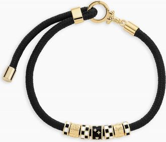 Gorjana Womens Lose Yourself Paracord Bracelet In Black/ Gold